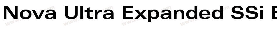 Nova Ultra Expanded SSi Extra Black Expanded字体转换